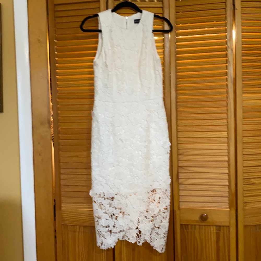 White Betsy and Adam dress. Perfect for wedding, bachelorette or shower